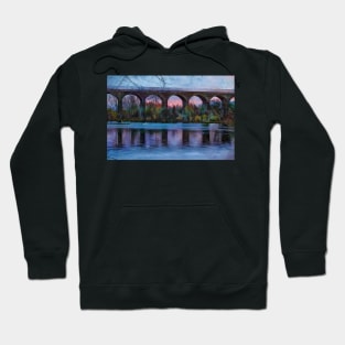 Viaduct at Reddish Vale Country Park Hoodie